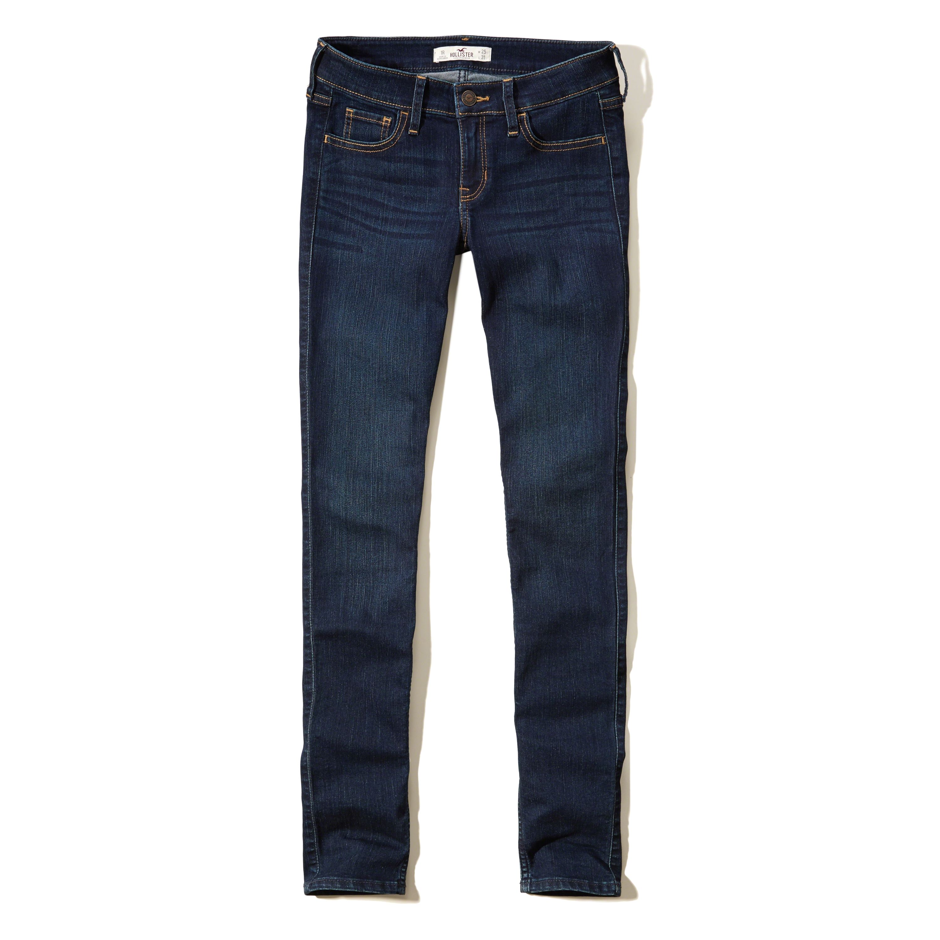 Hollister Low Rise Super Skinny Jeans In Blue Lyst